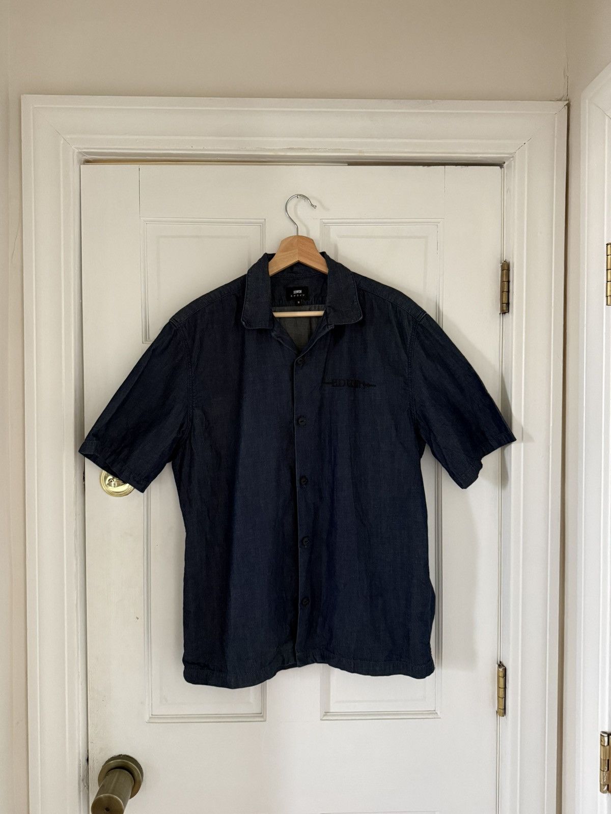Edwin Edwin Denim Short Sleeve Shirt Japan Map Size US M / EU 48-50 / 2 - 1 Thumbnail