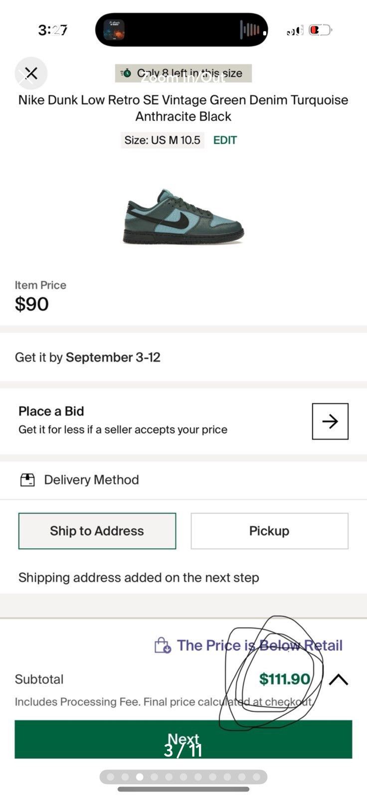 Nike nike dunk low se Size US 10.5 / EU 43-44 - 3 Thumbnail