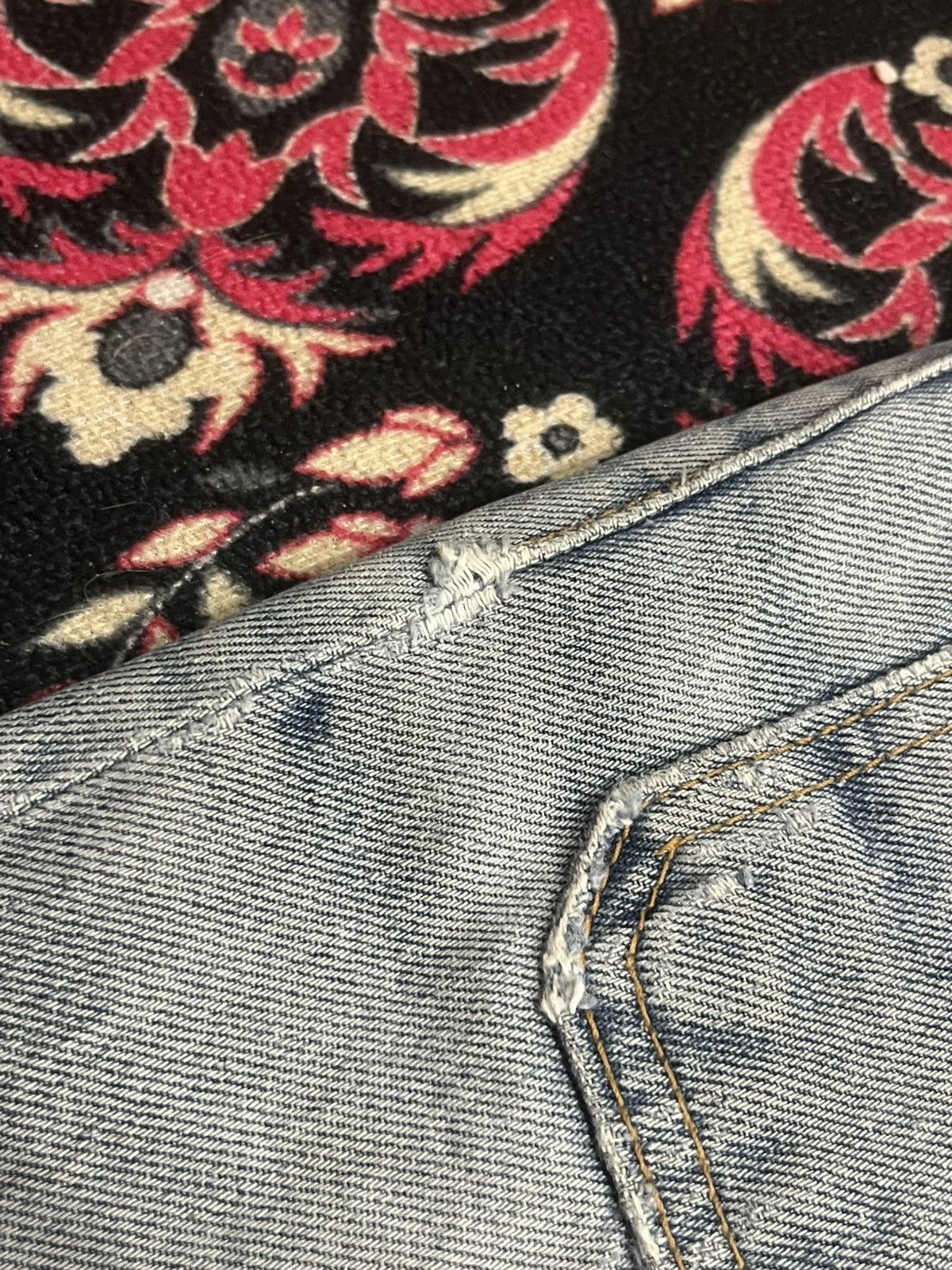 If Six Was Nine ⚡️Flare⚡️Vintage Jormanos Bell Bottom Bush Pants Blue Jeans Size US 29 - 7 Thumbnail