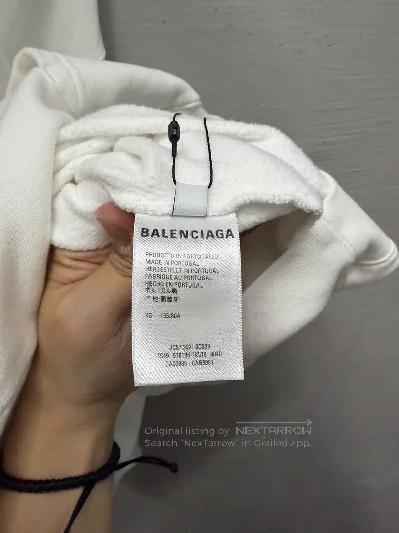 Balenciaga Balenciaga White hooded sweatshirt, size XS Size US XS / EU 42 / 0 - 4 Thumbnail