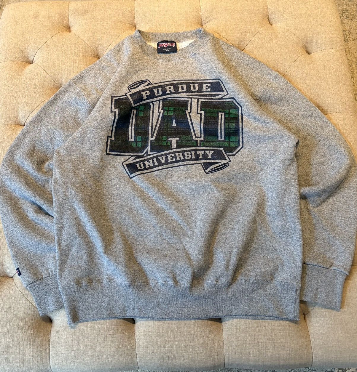 Jansport Vintage 90s jansport Purdue University "Dad" Crewneck Size US XL / EU 56 / 4 - 1 Thumbnail
