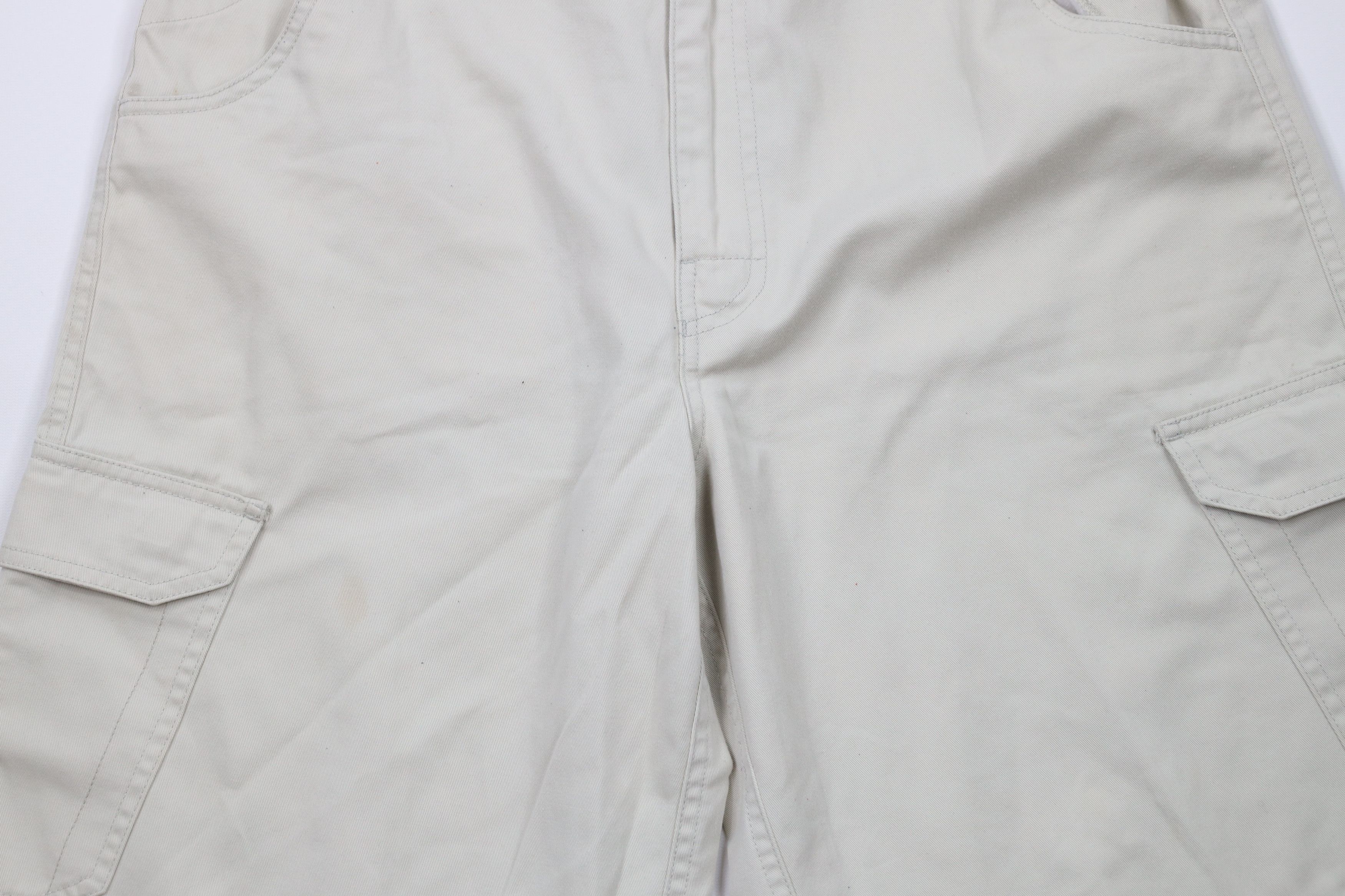 Gotcha × Vintage Vintage 90s Y2K Gotcha Surfing Baggy Fit Cargo Shorts Beige Size US 34 / EU 50 - 3 Thumbnail