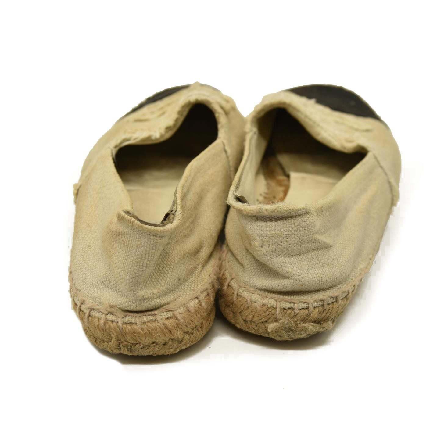 Chanel Chanel Lambskin Espadrilles Beige Black 7.5 US Size US 7.5 / IT 37.5 - 4 Thumbnail