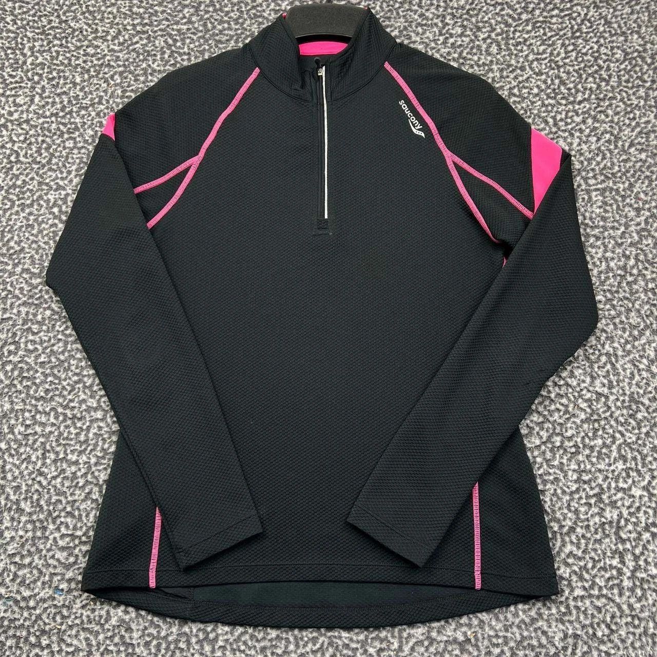 Saucony Saucony Athletic Shirt Women Black Quarter Zip Pullover S Size S / US 4 / IT 40 - 1 Thumbnail