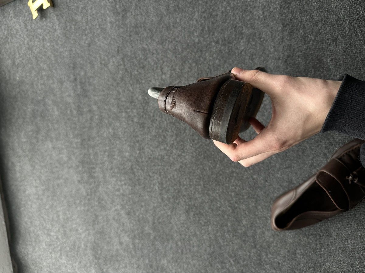 Emporio Armani LUXURY 🚨 EMPORIO ARMANI VNTG SHOES MEN BROWN LUXURY RARE Size US 9.5 / EU 42-43 - 15 Thumbnail