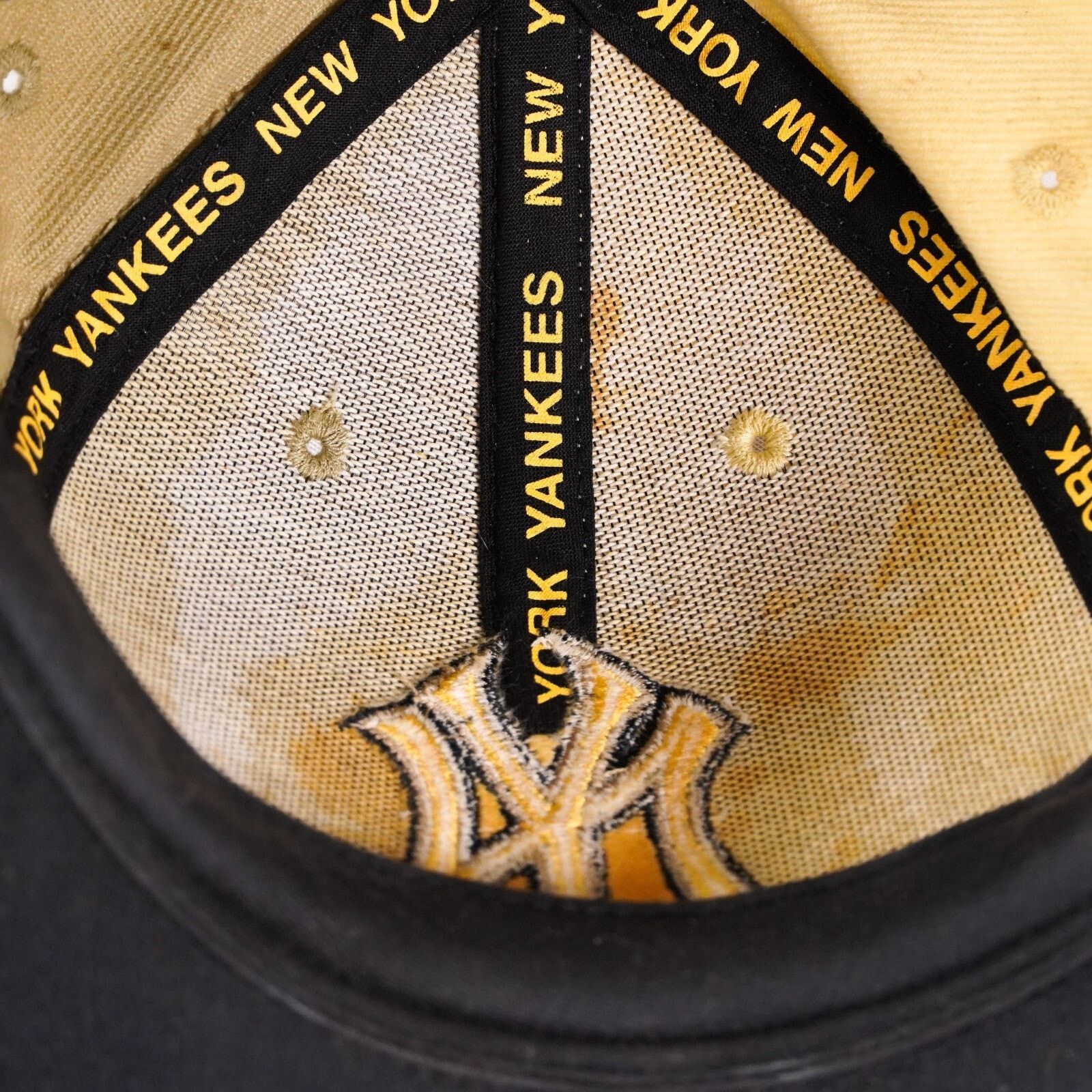 Other MLB New York Yankees Baseball Snapback Hat Cap Gold Tan Size ONE SIZE - 8 Thumbnail