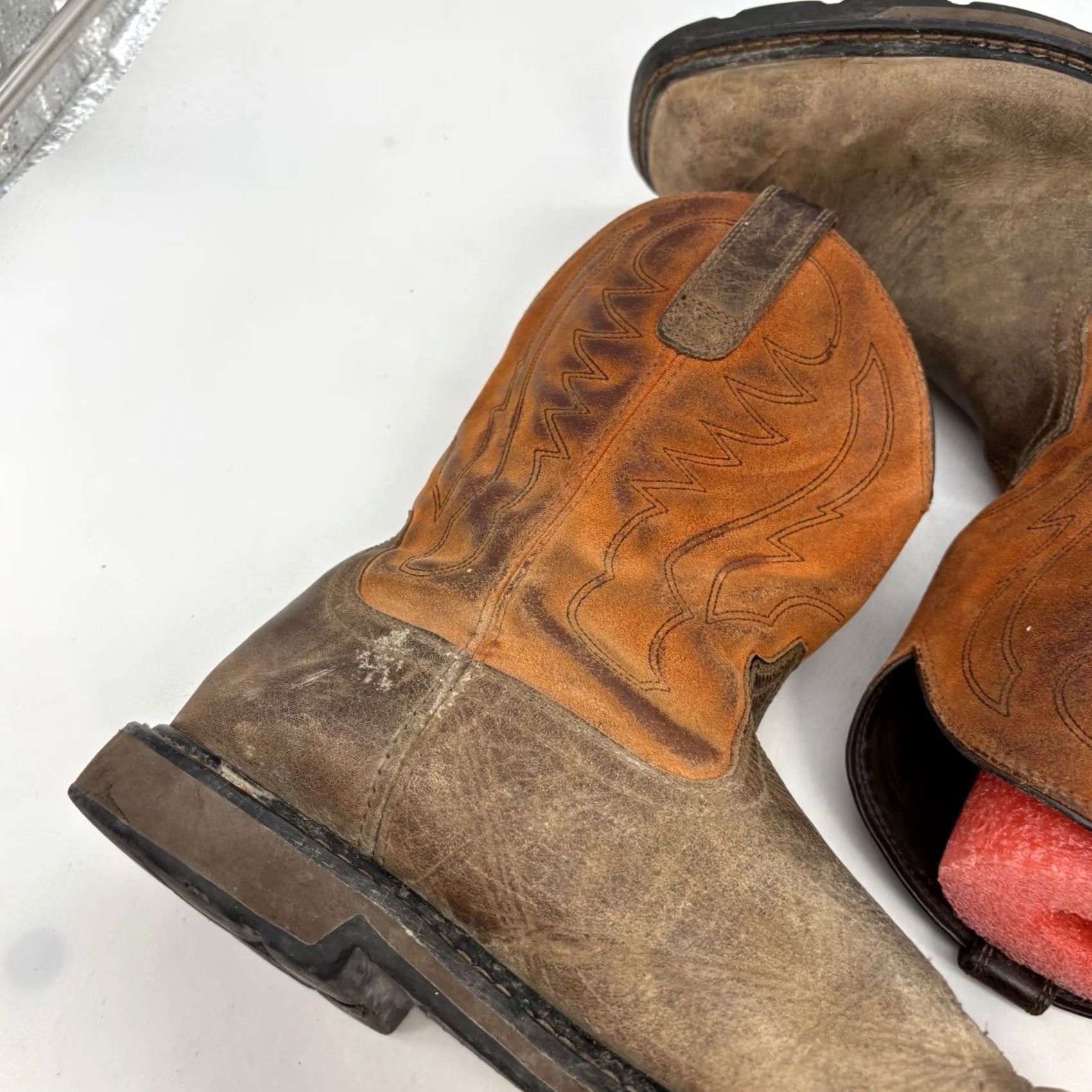 Ariat Ariat Workhog XT Patriot H2O Mens 10.5 Brown Leather Waterproof Oil Resistant Slip Resistant Safety WorkBoots ASTM F2413-18 SageX? Size US 11 / EU 44 - 5 Thumbnail