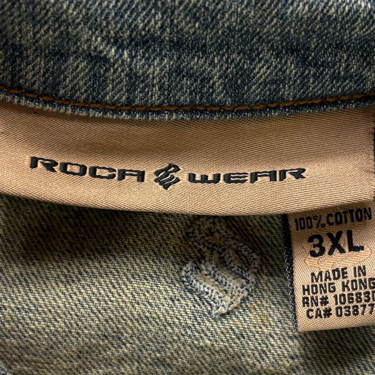 Rocawear Vintage Y2K Rocawear Men's Blue 3XL Denim Jean Jacket Size US XXL / EU 58 / 5 - 3 Thumbnail