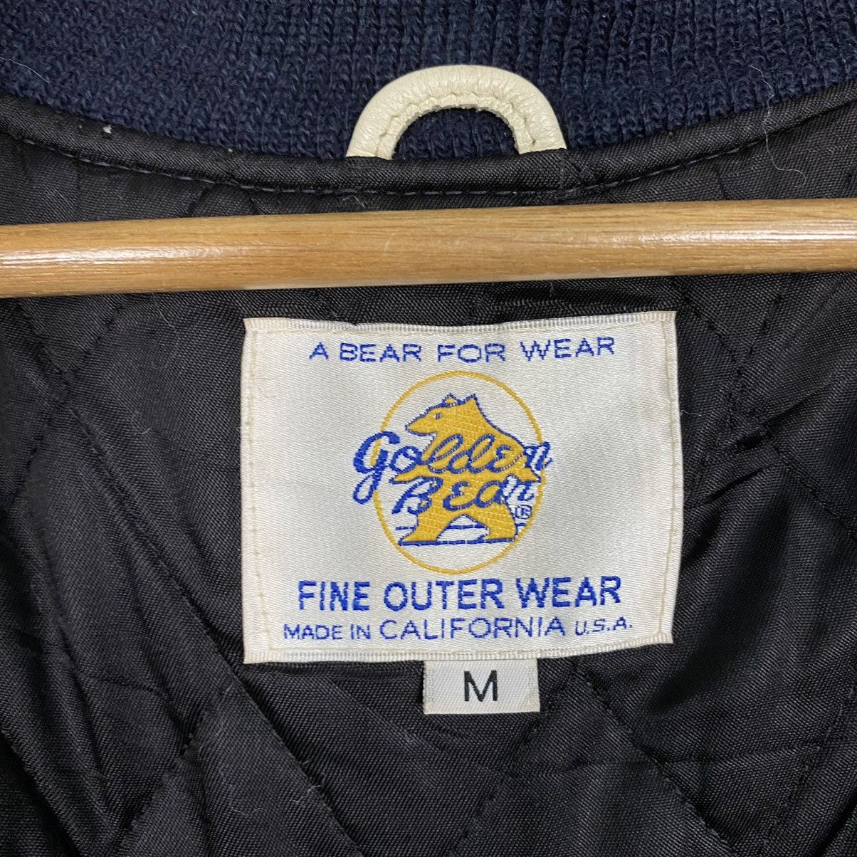 Golden Bear 🔥VINTAGE VARSITY LEATHER JACKET GOLDEN BEAR BIG MADE IN USA Size US M / EU 48-50 / 2 - 18 Thumbnail