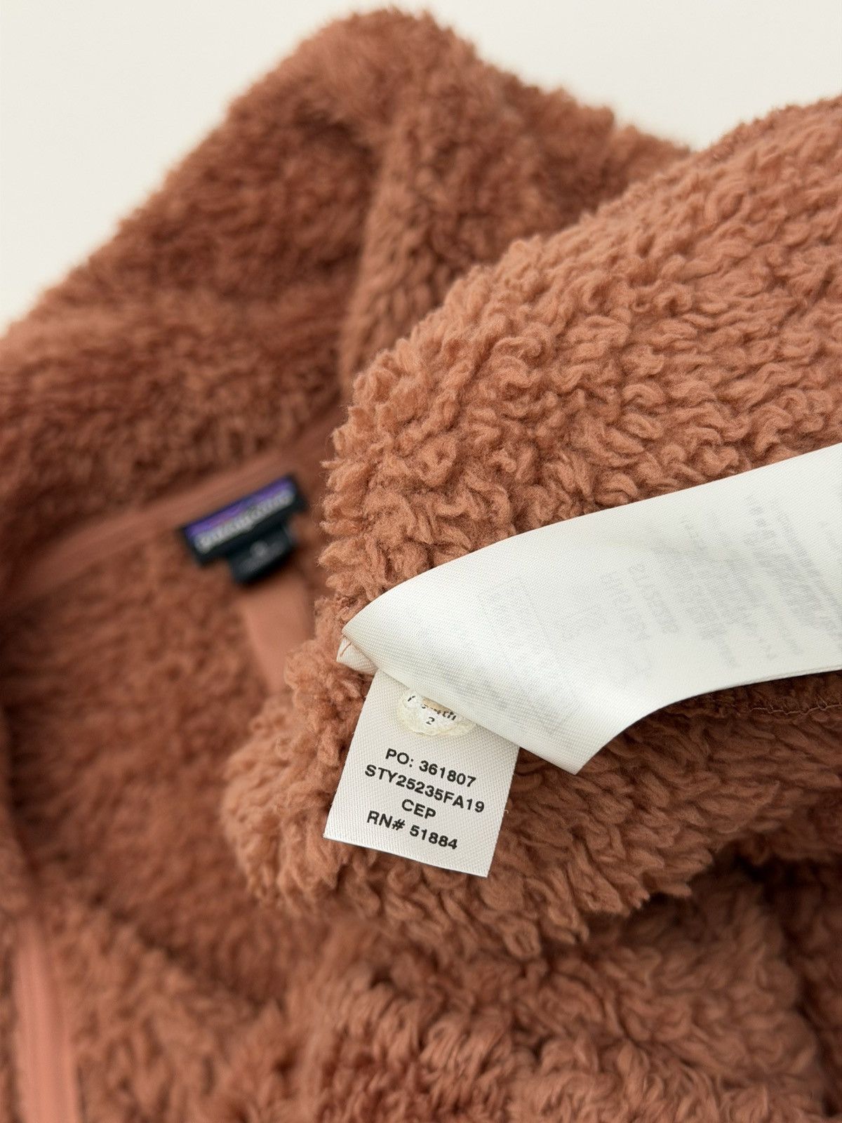 Patagonia Patagonia Womens 1/4 Zip Pullover Small Burnt Orange Sherpa Size S / US 4 / IT 40 - 7 Thumbnail