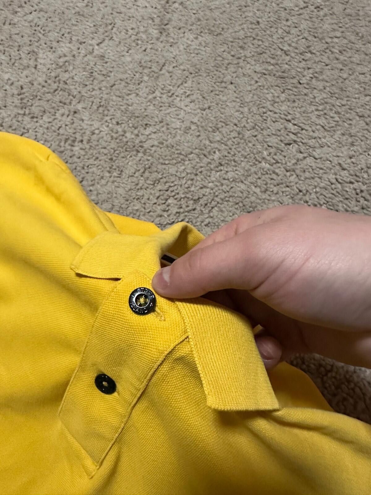 Stone Island Stone Island Patch Program Yellow Polo Shirt Sz XL Size US XL / EU 56 / 4 - 5 Thumbnail