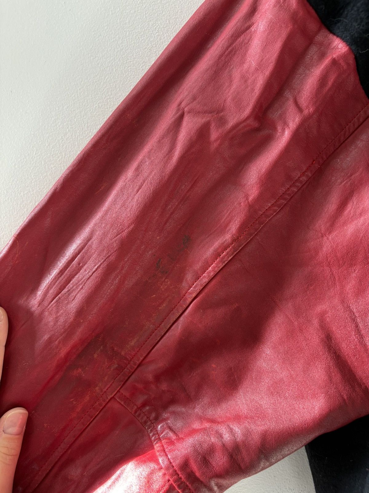 Marlboro × Vintage Black and red leather Marlboro varsity jacket Size US L / EU 52-54 / 3 - 7 Thumbnail