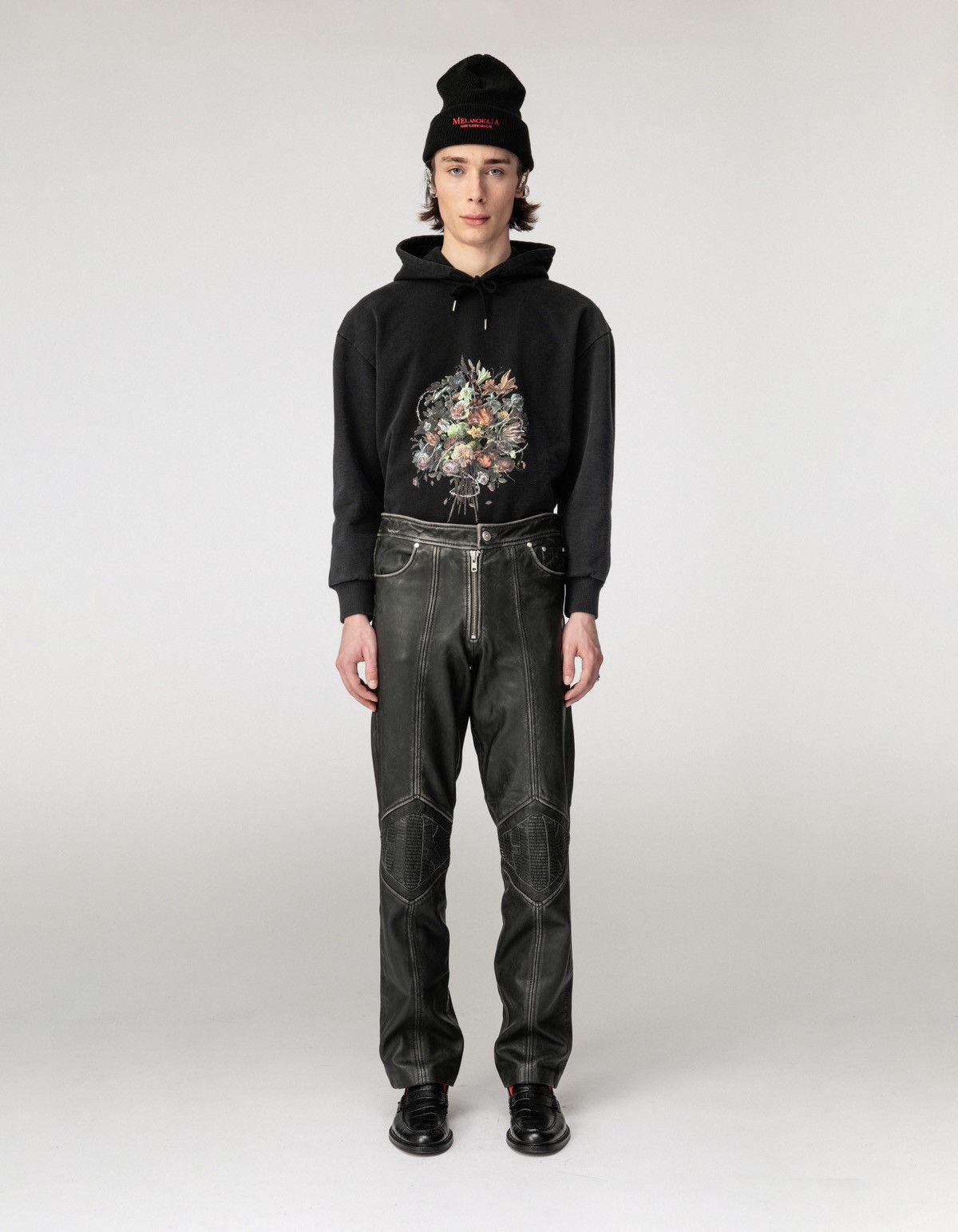 Han Kjobenhavn SS23 !DSWT! Han Kjobenhavn "HK" Knee Logo Leather Pants Size US 32 / EU 48 - 6 Thumbnail