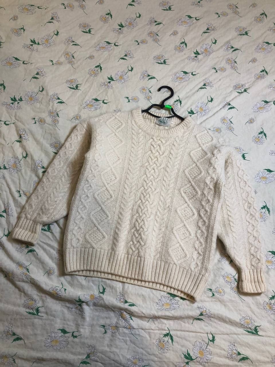 Vintage Vintage Blarney Cream Chunky Fisherman Knit Sweater Size M / US 6-8 / IT 42-44 - 1 Thumbnail