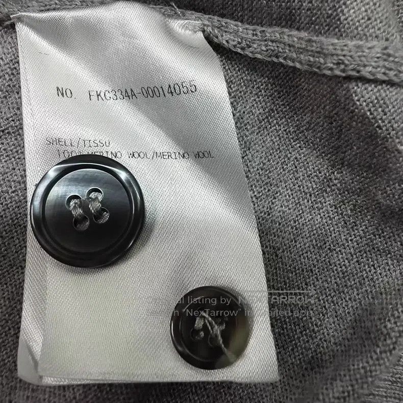 Thom Browne Thom Browne Grey Wool Open-Cardigan Size US XS / EU 42 / 0 - 6 Thumbnail