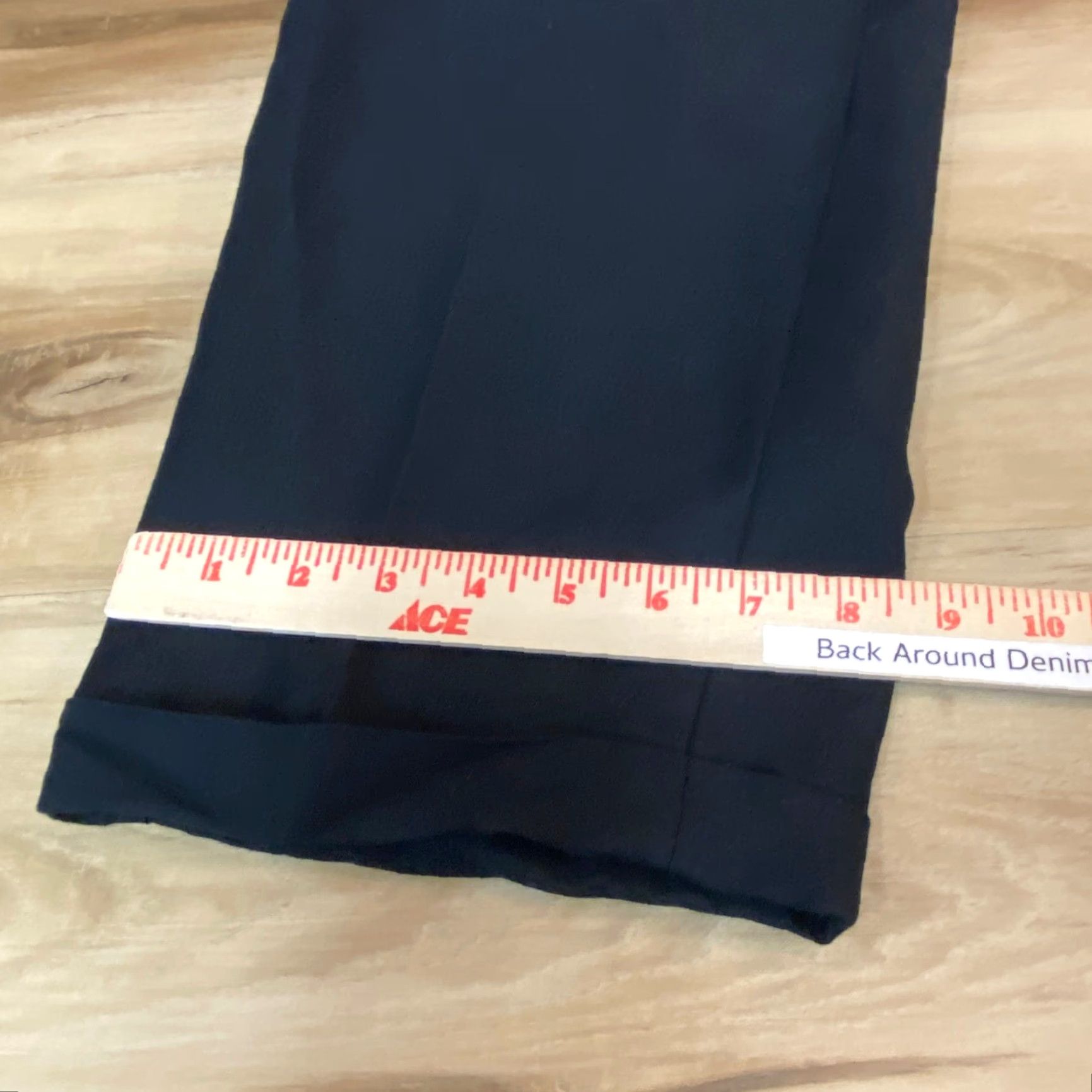 Perry Ellis Perry Ellis Mens Dress Pants Trousers Black Pleated Cuffed Rayon Blend Classic Fit 33 Inseam 30 Size US 33 - 6 Thumbnail