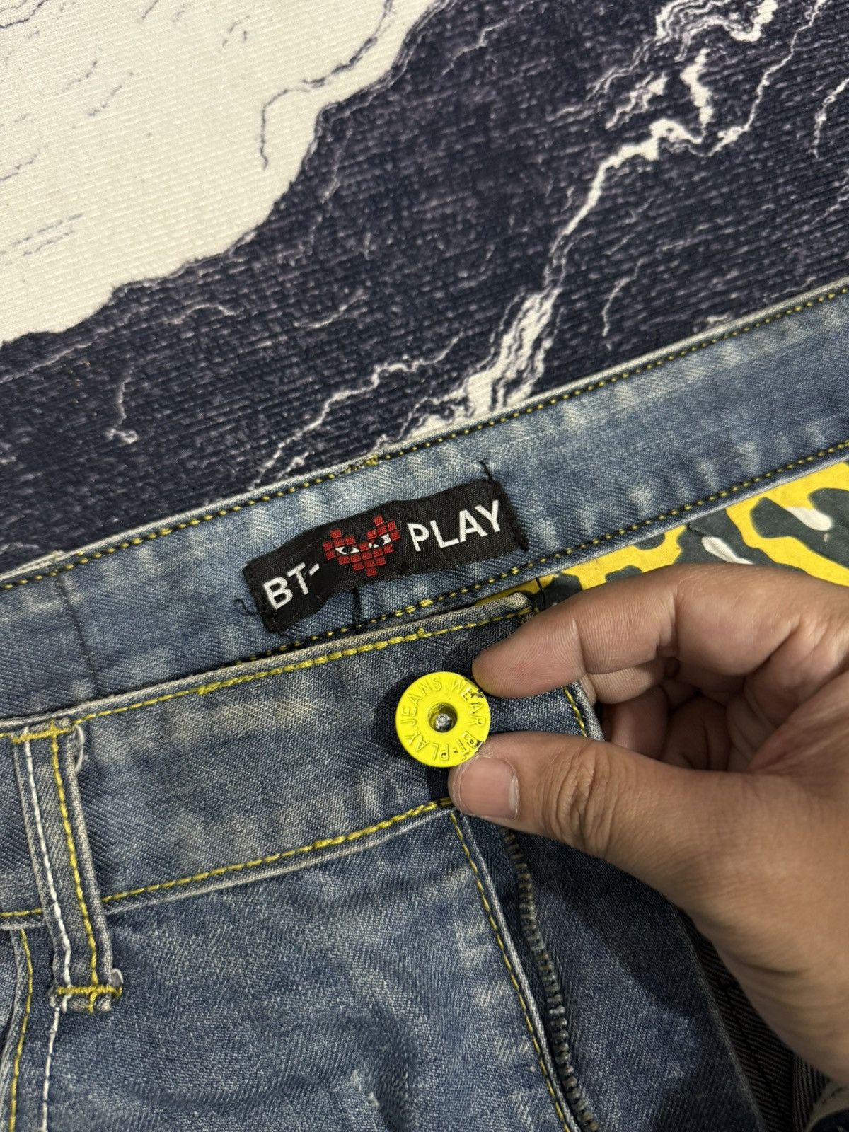 Vintage Vintage BT-play cdg distressed jeans Size US 30 / EU 46 - 16 Thumbnail