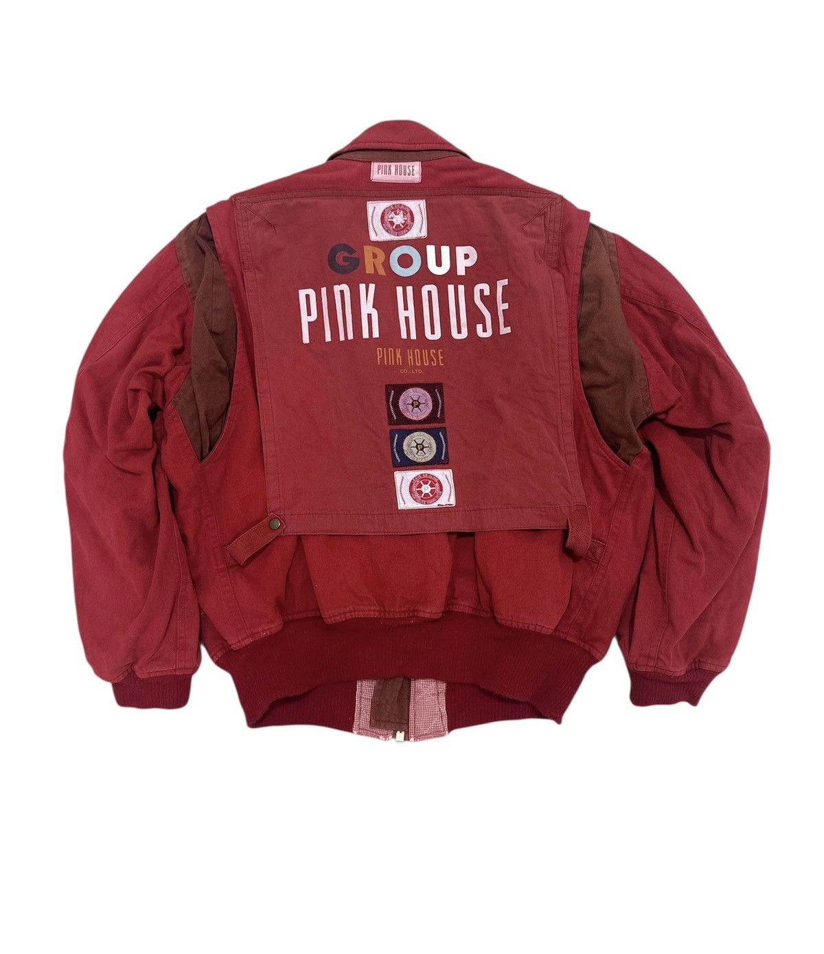 Japanese Brand × Pink House Vintage Pink House MA-1 Bomber Jacket Design Group Pinkhouse Size US M / EU 48-50 / 2 - 1 Thumbnail