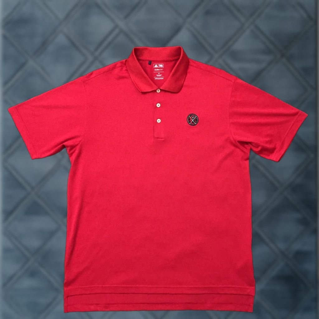 Adidas Adidas Climalite Polo Shirt Mens Medium Red Short Sleeve Shirt Size US M / EU 48-50 / 2 - 1 Thumbnail