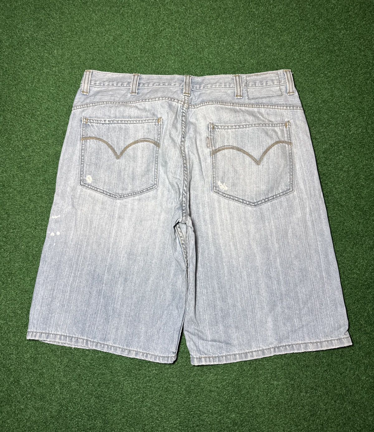 Levi's Vintage Clothing Levi’s Silvertab Baggy Jorts Grunge 40 13” Denim Shorts Size US 40 / EU 56 - 1 Thumbnail