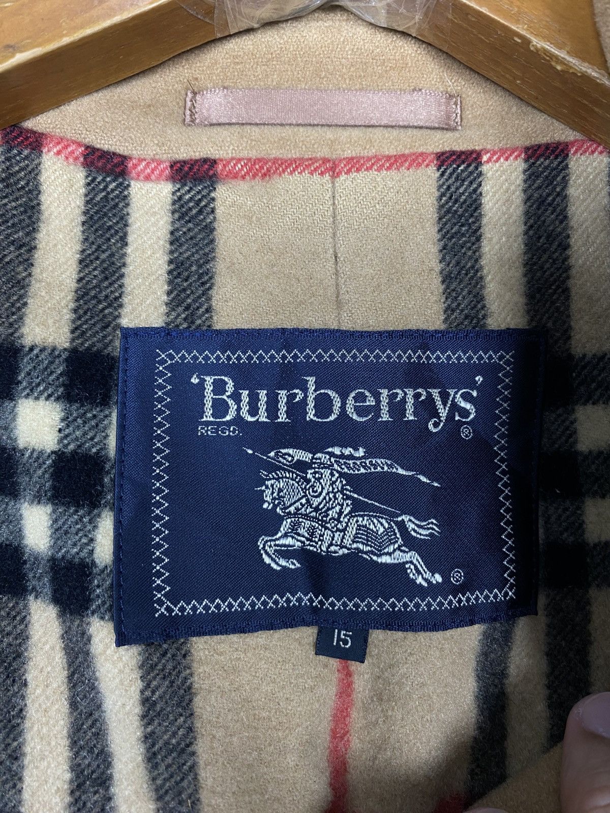 Burberry Rare‼️Vintage Burberrys’ Novacheck Wool Coat Size L / US 10 / IT 46 - 6 Thumbnail