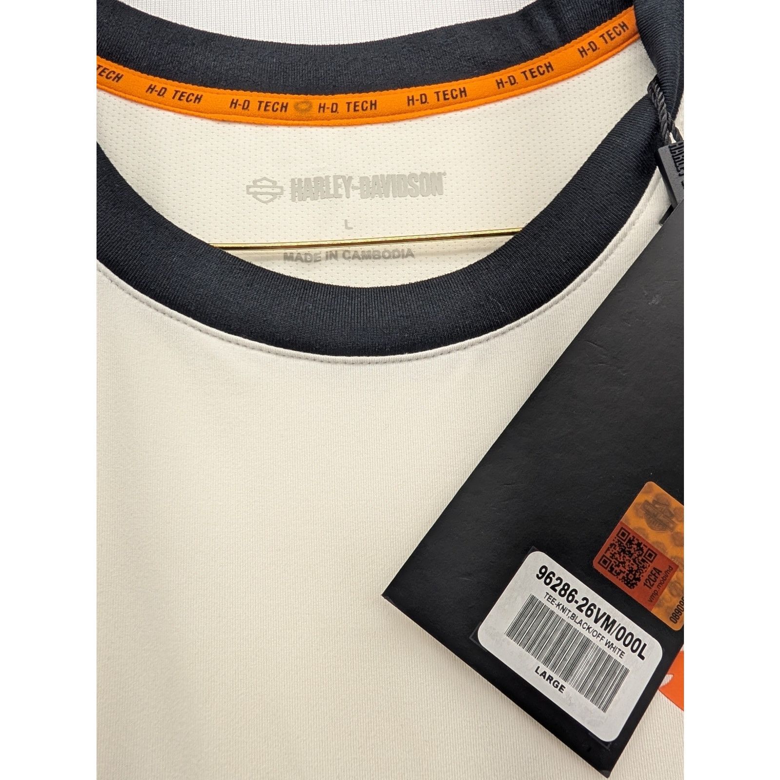 Harley Davidson NWT Harley Davidson H-D TECH Vented Short Sleeve Knit Crew Size US L / EU 52-54 / 3 - 4 Thumbnail