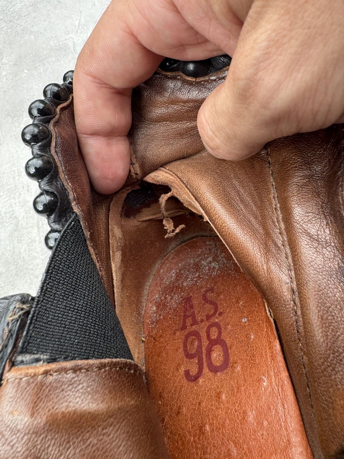 A.S.98 Vintage Airsteps AS98 Avant-garde Suede&Leather Boot Size US 9 / IT 39 - 19 Thumbnail