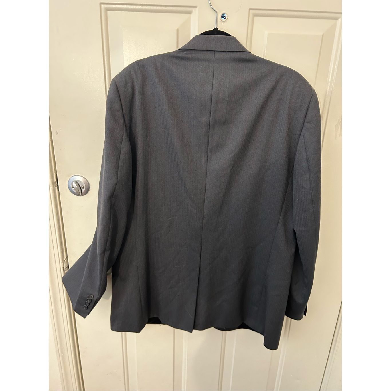 Burberry Burberry’s Pure Wool Gray Pinstripe Two-Button Blazer Sz 44R Size 44R - 8 Thumbnail