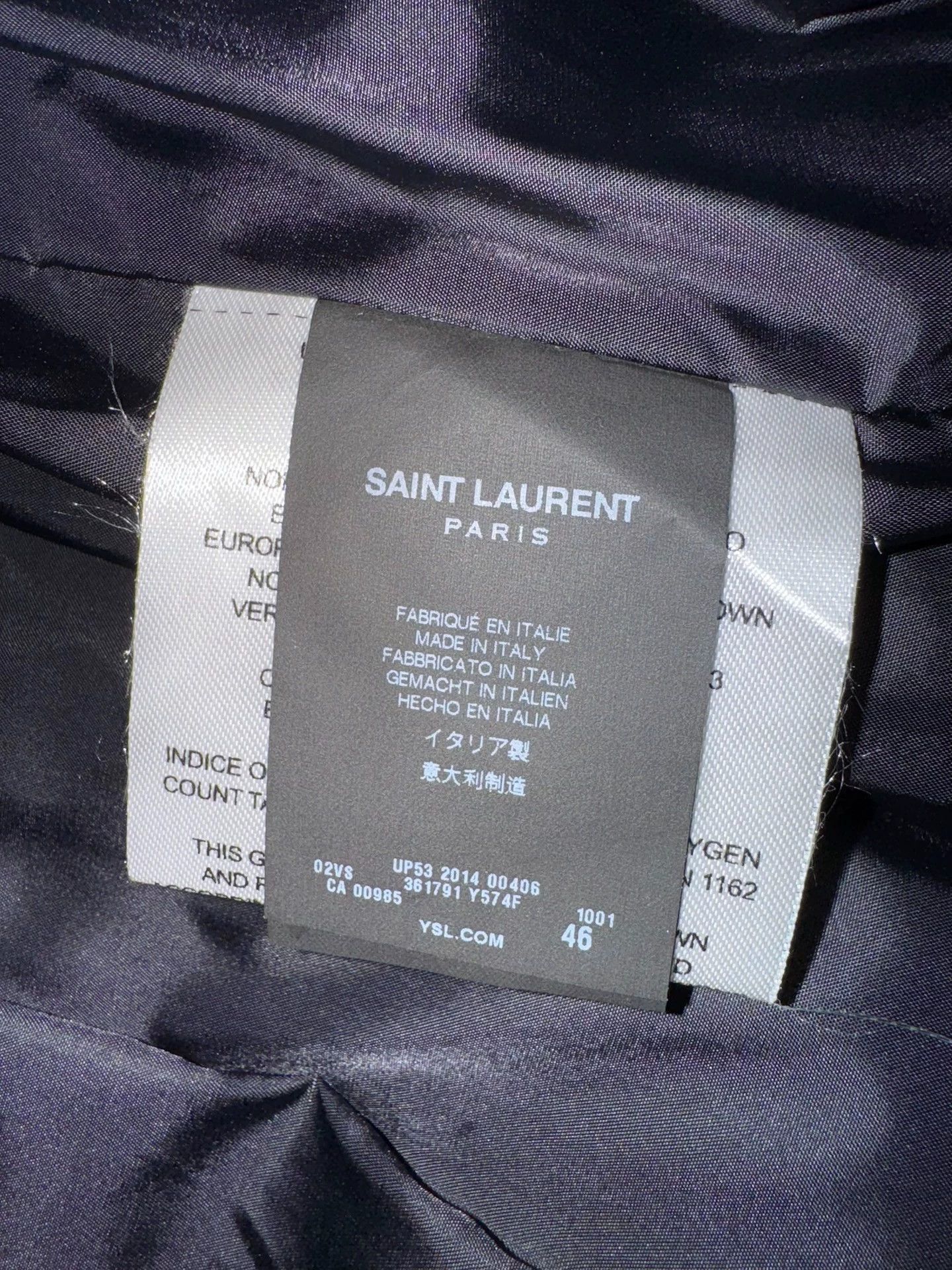 Saint Laurent Paris Saint Laurent 2014 Brand New Studded Leather Down Jacket Size S / US 4 / IT 40 - 8 Thumbnail