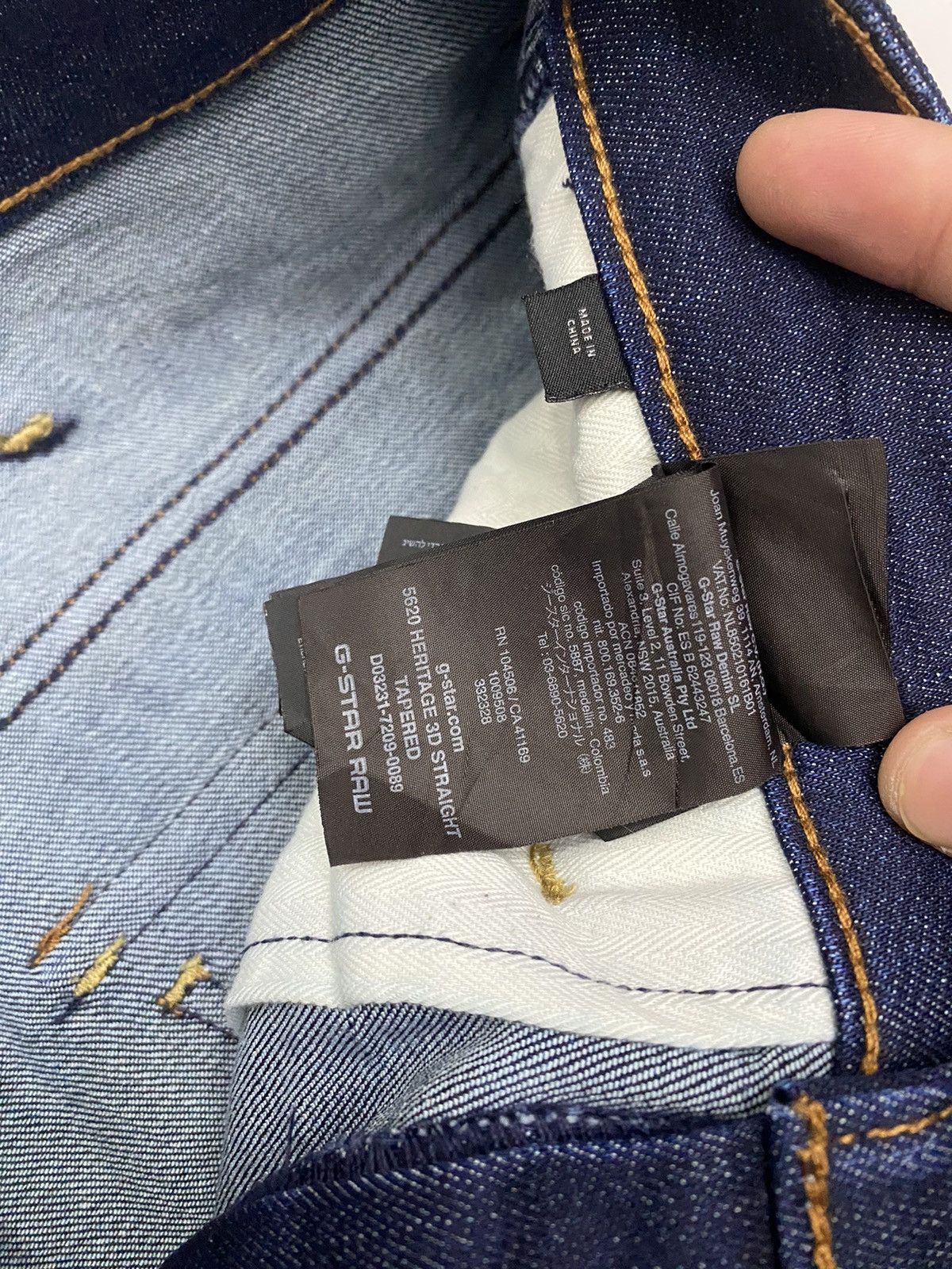 Hysteric Glamour G-STAR RAW 3D STRAIGHT MULTI POCKET DISTRESSED DENIM JEANS Size US 34 / EU 50 - 8 Thumbnail