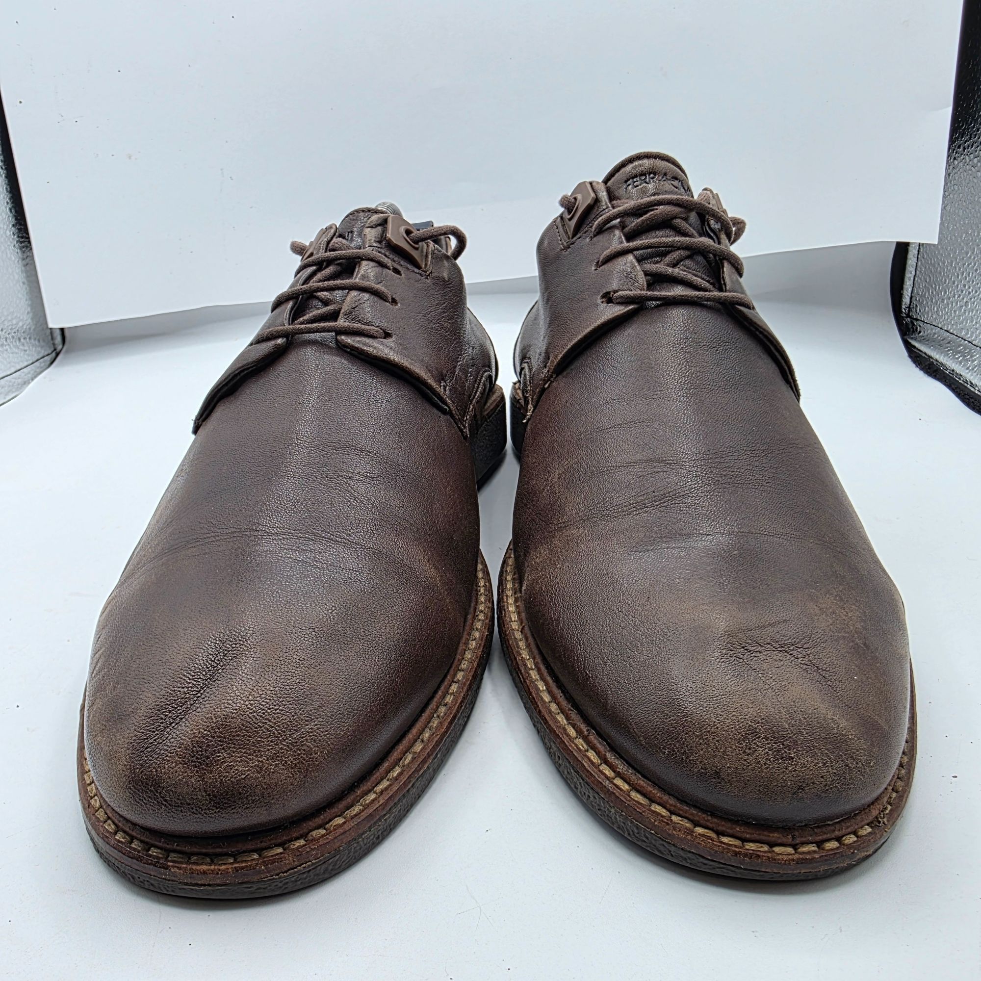 Other Ferracini 24h Mens Size 9 Brown Leather Oxford Shoes Casual Size US 9 / EU 42 - 13 Thumbnail