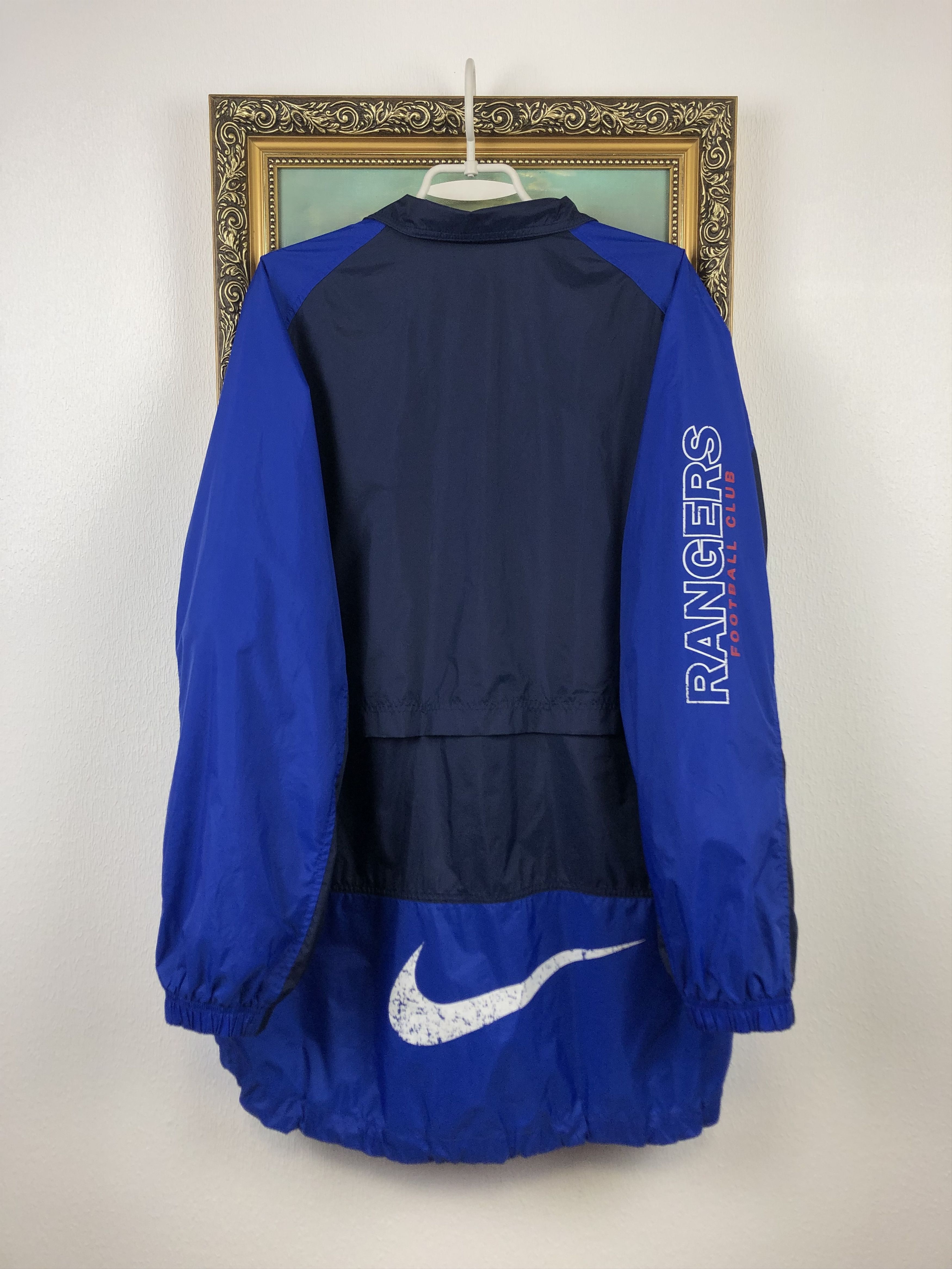 Nike Vintage Nike Glasgow Rangers Wind Football Jacket Soccer Size US XL / EU 56 / 4 - 13 Thumbnail