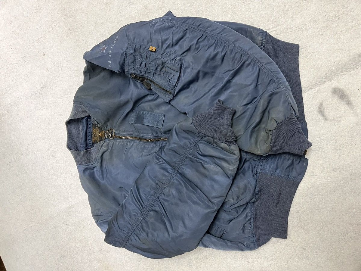 Alpha Industries 383. 80s Alpha MA-1 Flight Jacket USA Knoxville Vintage Size US L / EU 52-54 / 3 - 6 Thumbnail