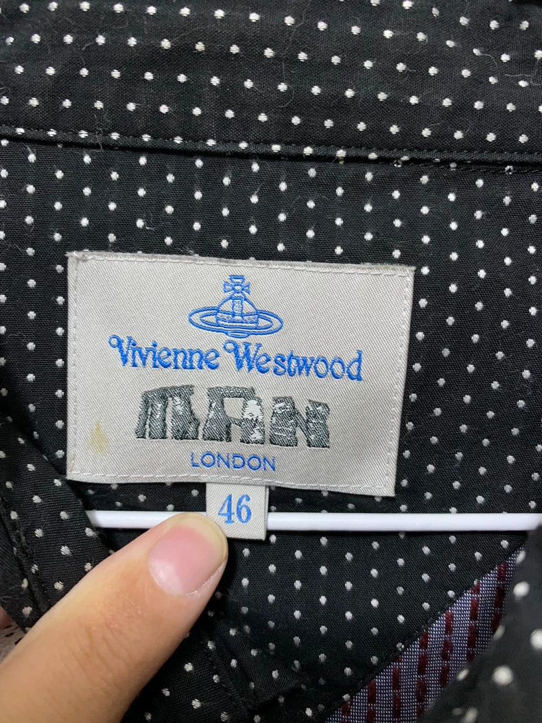 Vivienne Westwood Vivienne Westwood Gray patchwork polka dress shirt Size M / US 6-8 / IT 42-44 - 6 Thumbnail