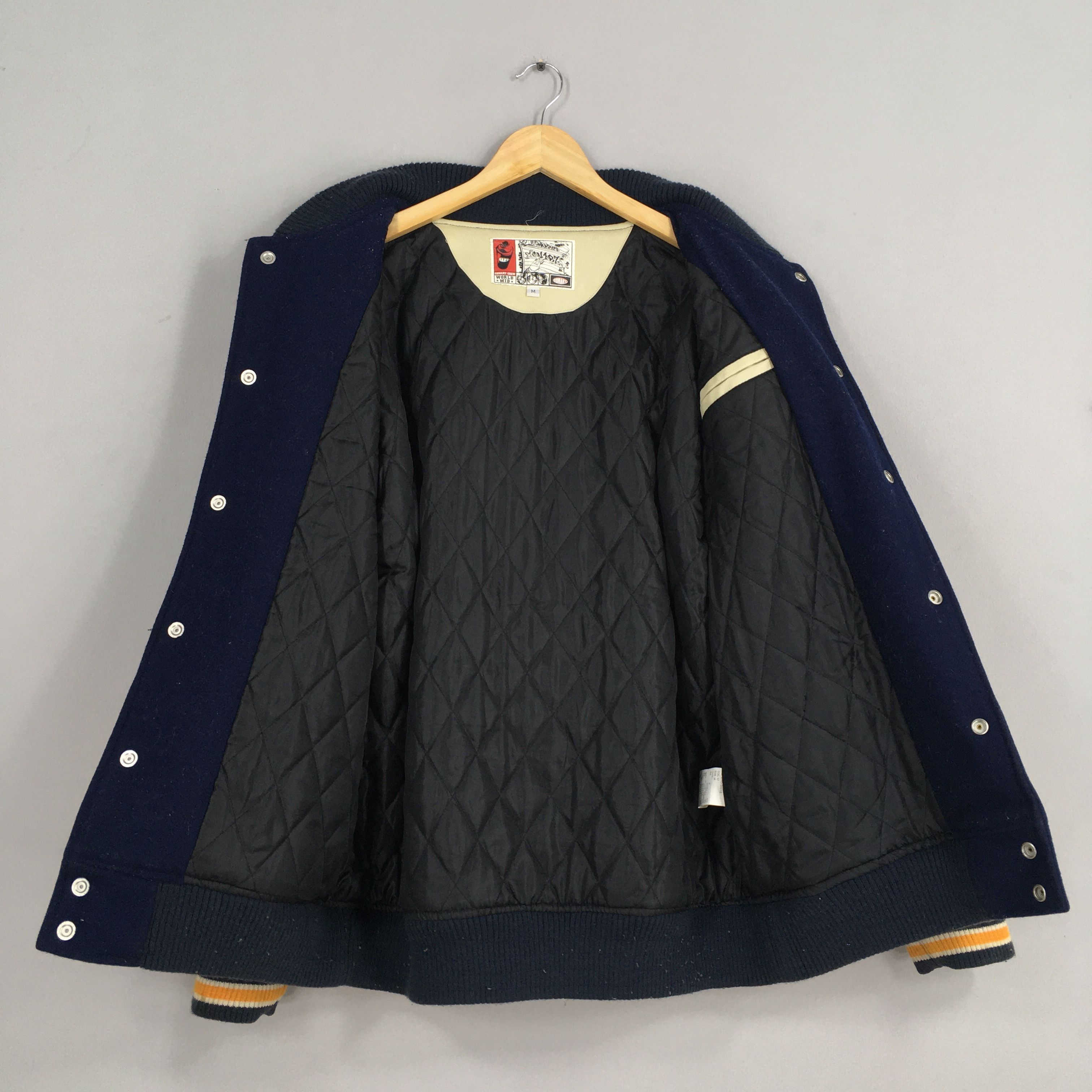 Vintage Vintage 90s Conart Varsity Leather Jacket Medium Size US M / EU 48-50 / 2 - 7 Thumbnail
