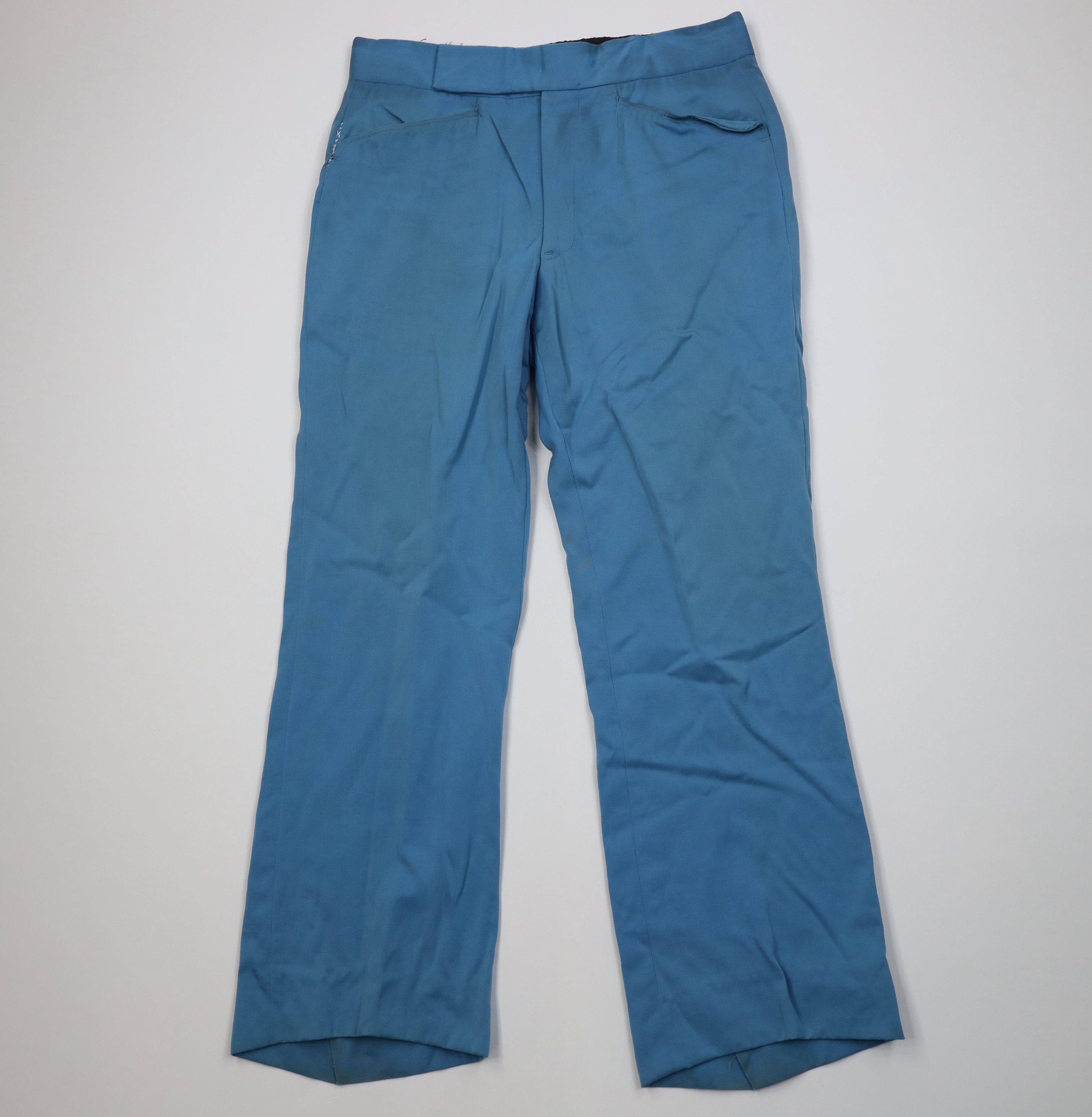 Vintage Vintage 60s Streetwear Rayon Gabardine Wide Leg Pants USA Size US 34 / EU 50 - 1 Thumbnail