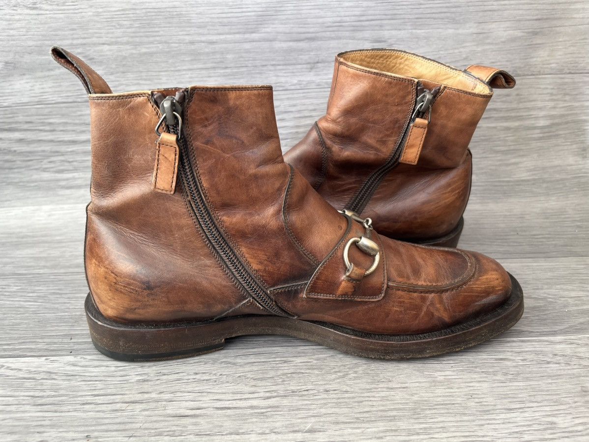 Gucci Gucci horsebit leather dress boots uk7 Size US 8 / EU 41 - 10 Thumbnail