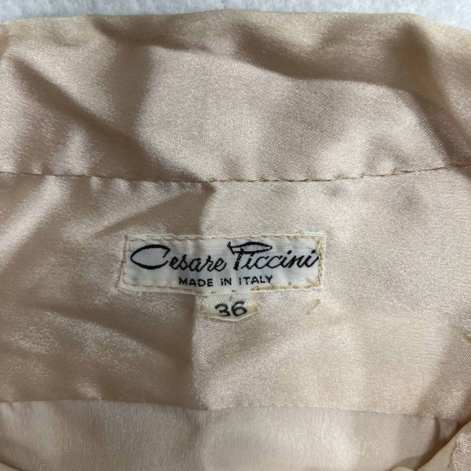 Vintage Vintage Cesare Piccini Italy Button Front Silk Ribbon Top Size S / US 4 / IT 40 - 3 Thumbnail