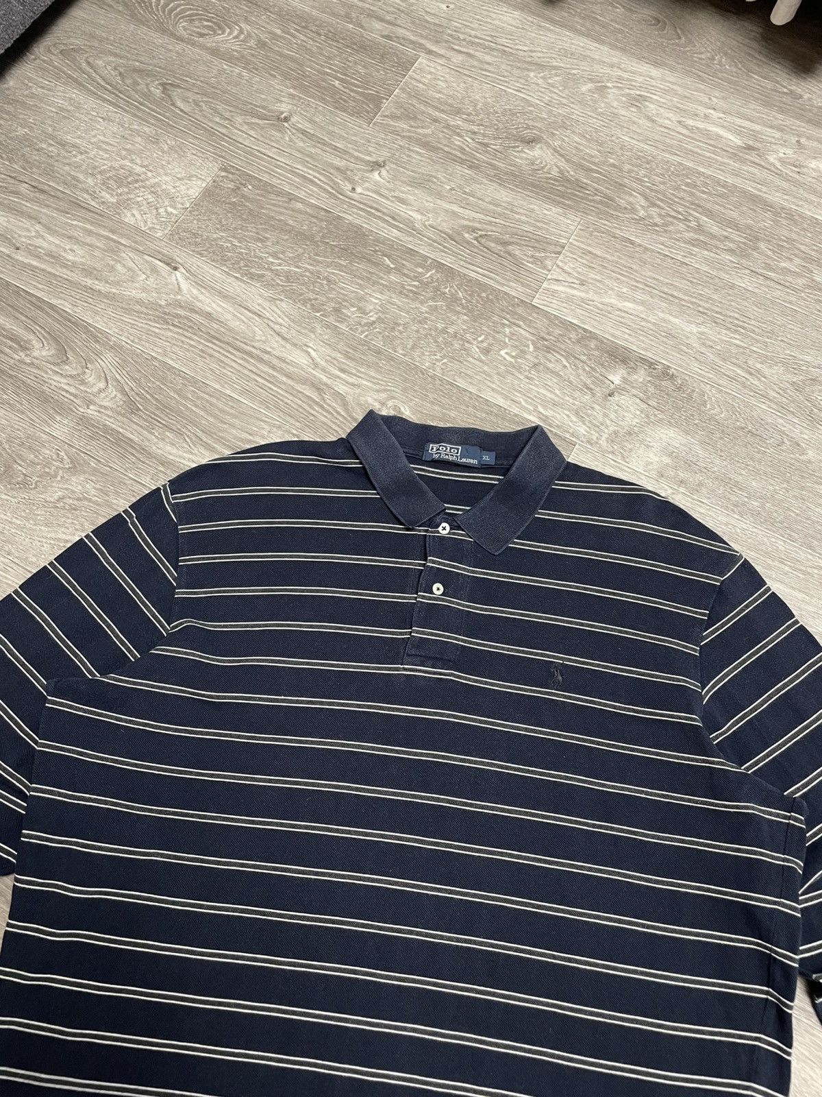 Polo Ralph Lauren Vintage Polo Ralph Lauren Striped Polo Long Sleeve Shirt Y2K Size US XL / EU 56 / 4 - 2 Thumbnail