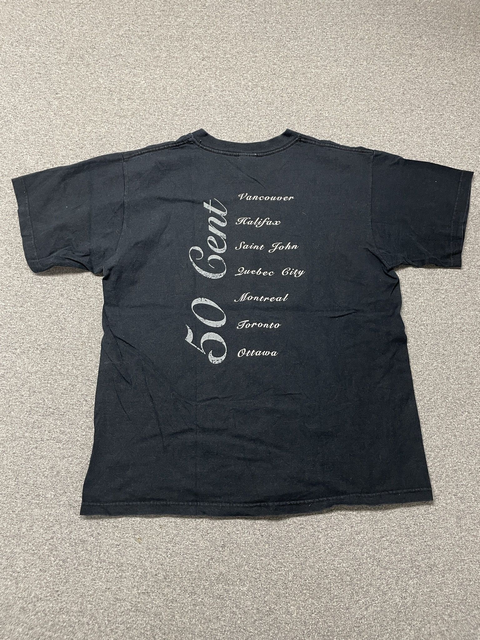 Anvil 2000s G-Unit 50 Cent Canada Tour Rap T-Shirt Size US M / EU 48-50 / 2 - 2 Thumbnail