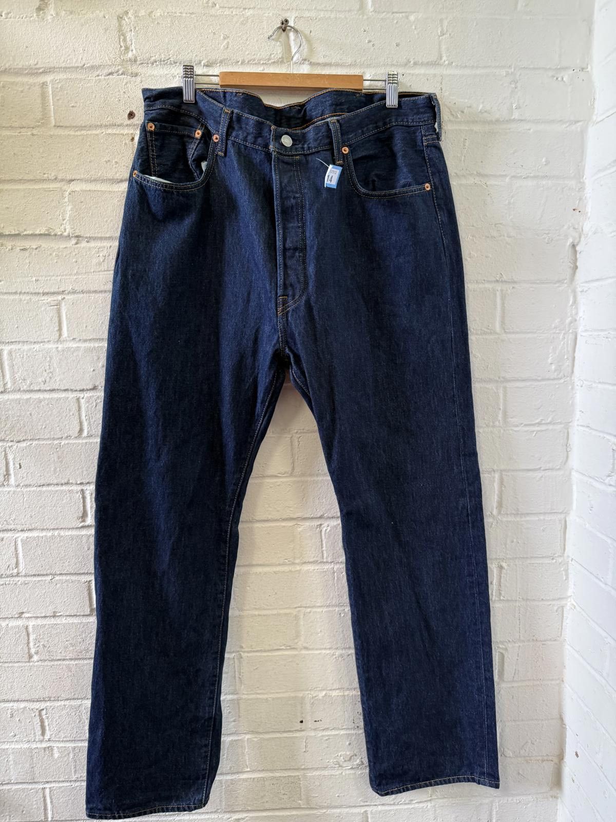 Unknown London Dark Blue High-Waisted Women's Jeans Size 14 Size 34" / US 12 / IT 48 - 1 Thumbnail