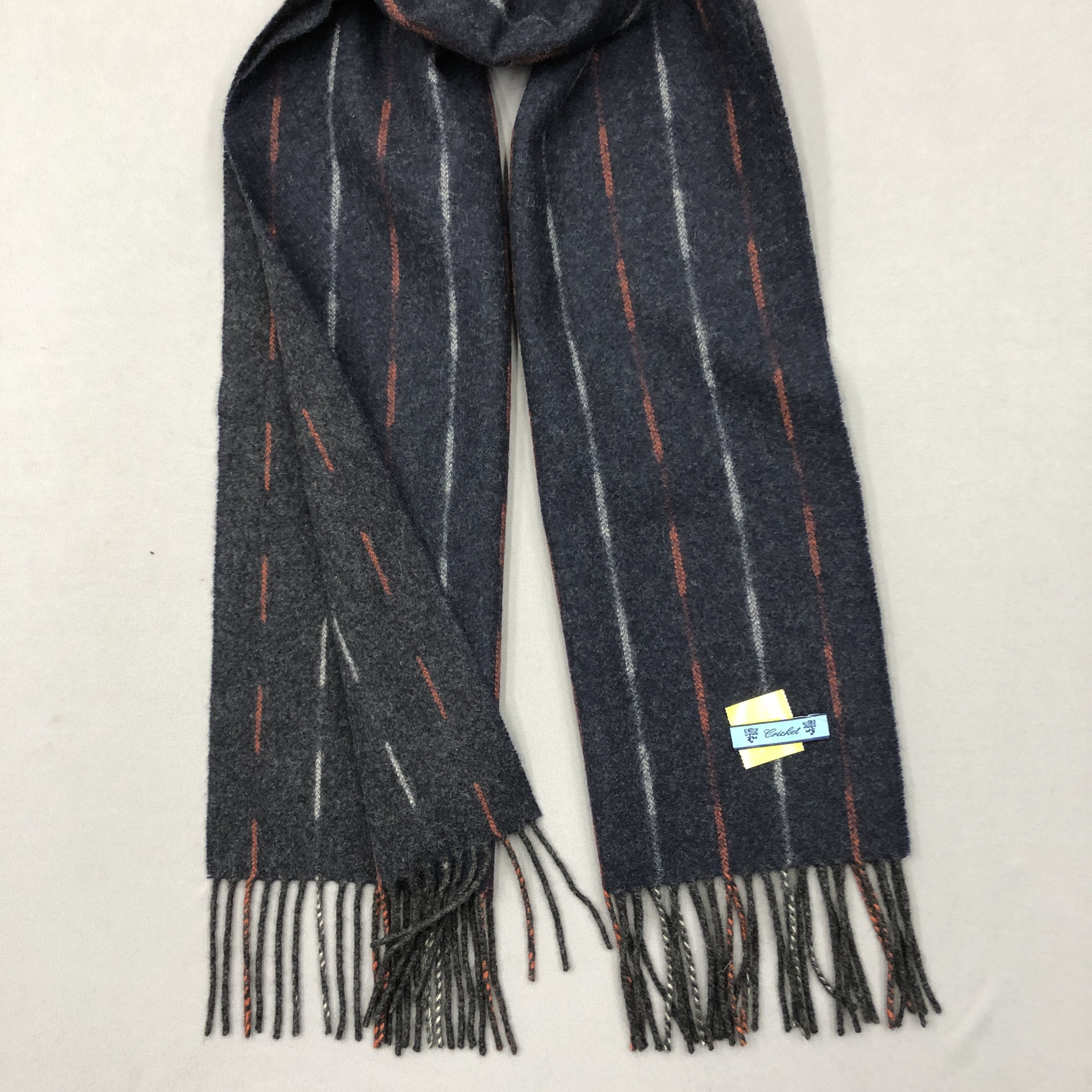 Vintage Vintage Cricket Scarf Muffler Wool Fringe Scarves Size ONE SIZE - 4 Thumbnail