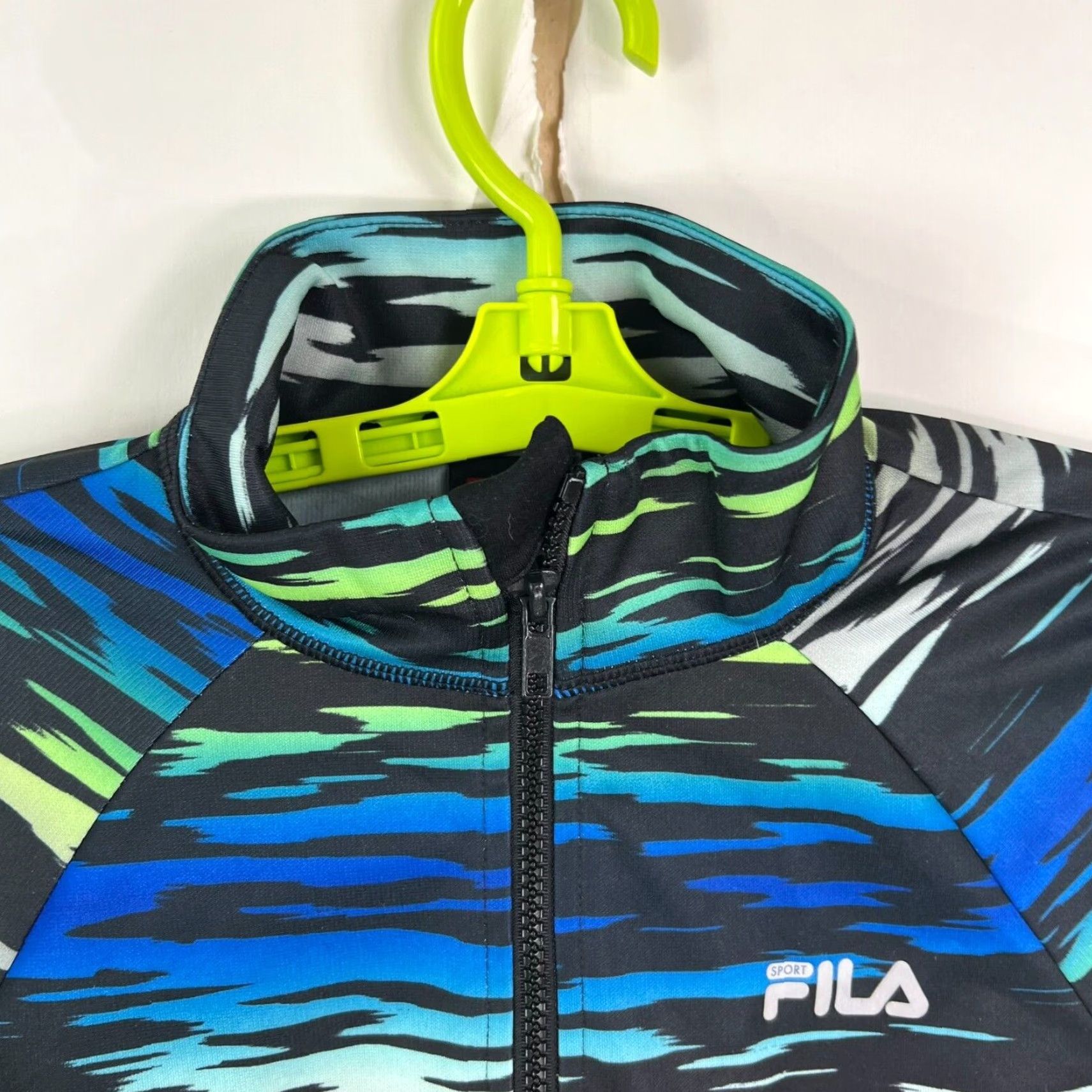 Fila Fila Sport Jacket Women’s M Blue/Black Zebra Print 1/4 Zipper Pocket Size M / US 6-8 / IT 42-44 - 4 Thumbnail