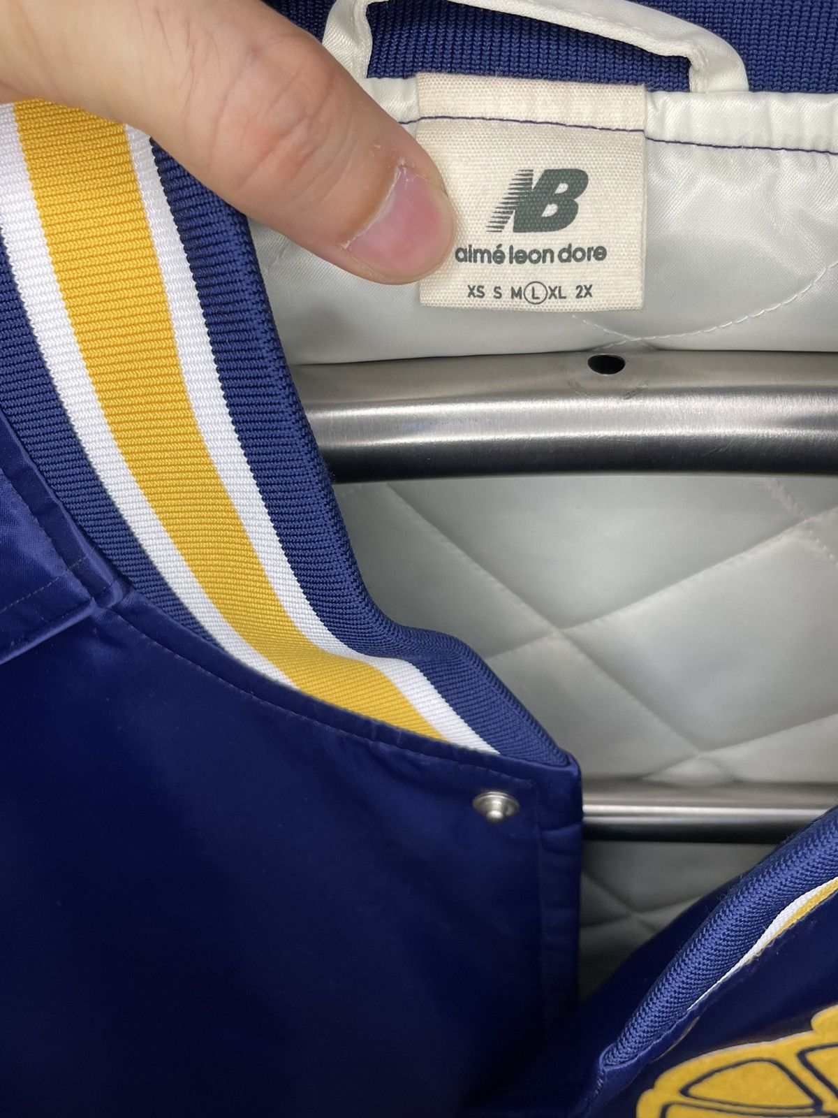 Aime Leon Dore Aime Leon Dore / New Balance SONNY NY Satin Tram Jacket Size US L / EU 52-54 / 3 - 4 Thumbnail