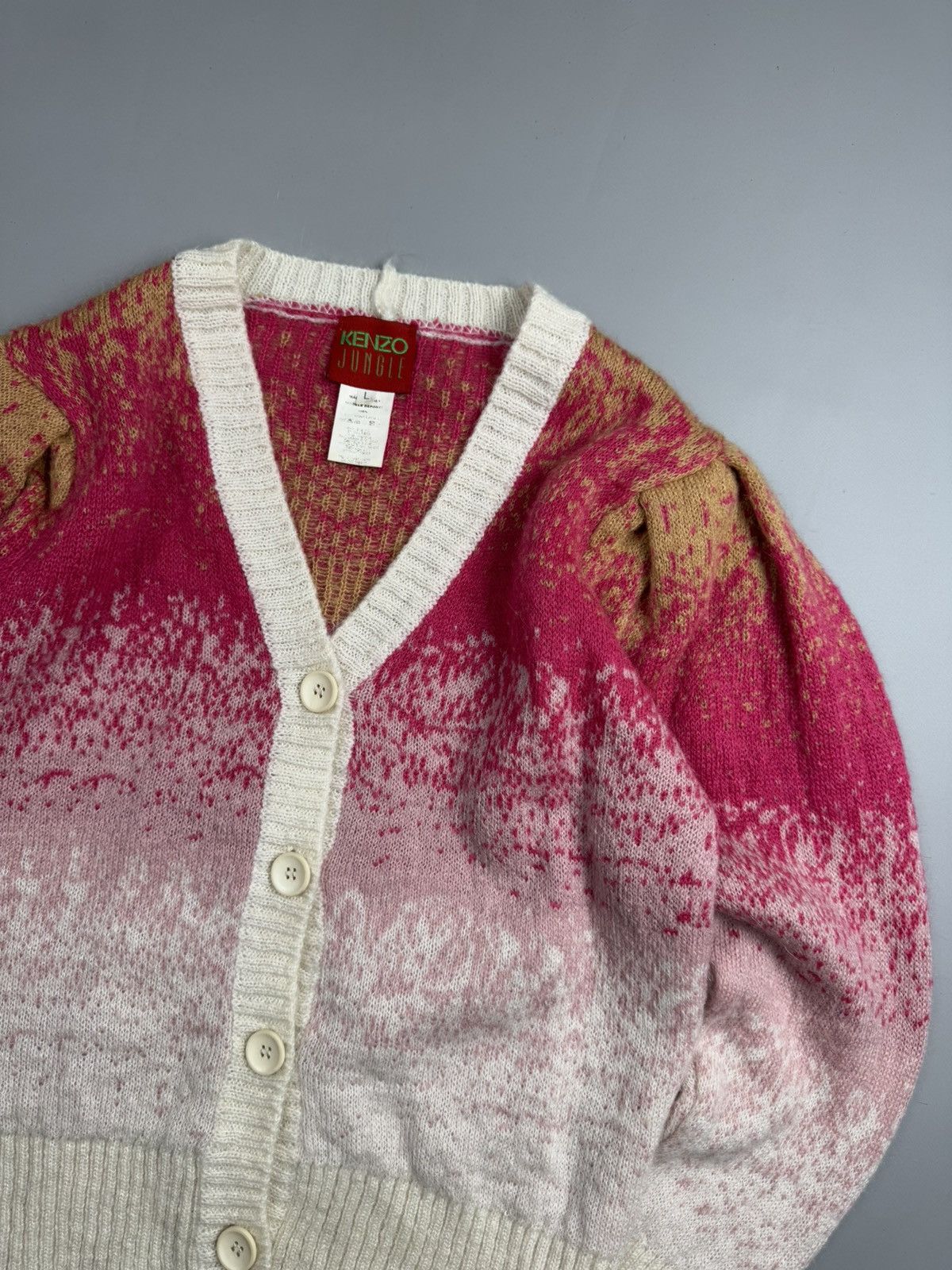 Kenzo Kenzo Jungle Vintage Wool Cardigan Size L Size L / US 10 / IT 46 - 3 Thumbnail