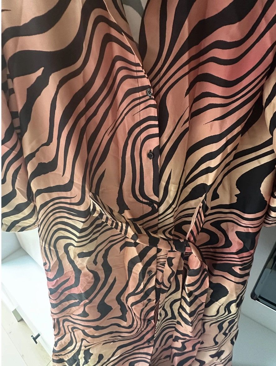 Sandro Sandro Silk Midi Dress Size XS / US 0-2 / IT 36-38 - 19 Thumbnail