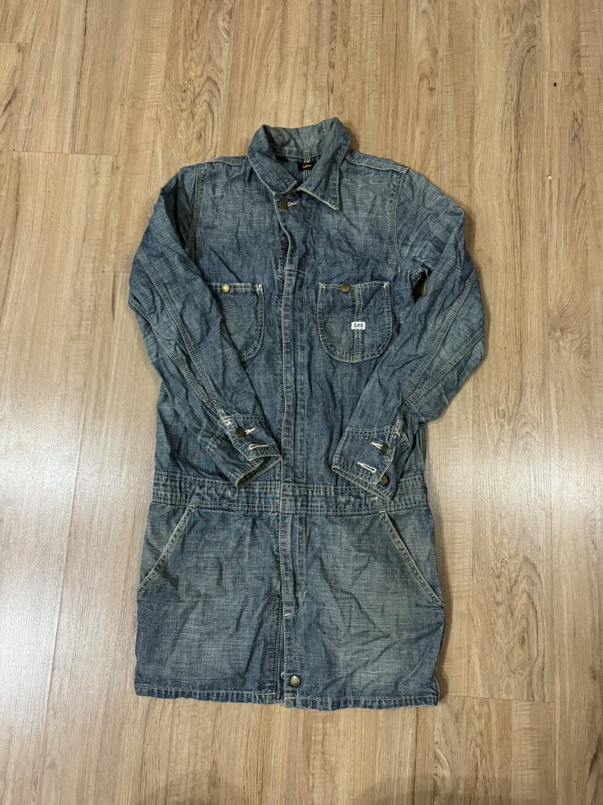 image of Union Made Lee Denim Jacket in Blue, Women's (Size Small)