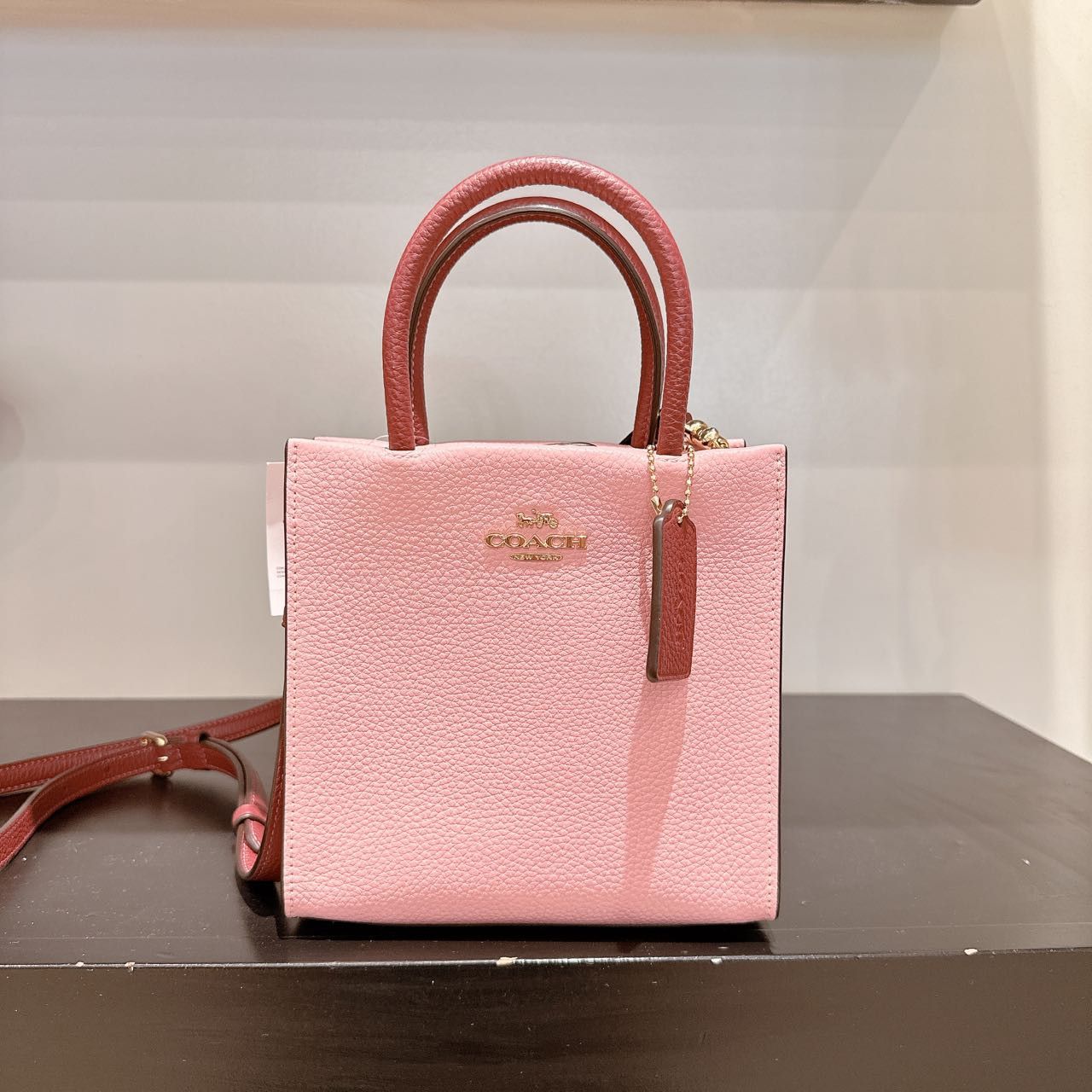 Coach Coach CE598 Mini Cally Crossbody IN Powder Pink Wine Multi Size ONE SIZE - 2 Thumbnail