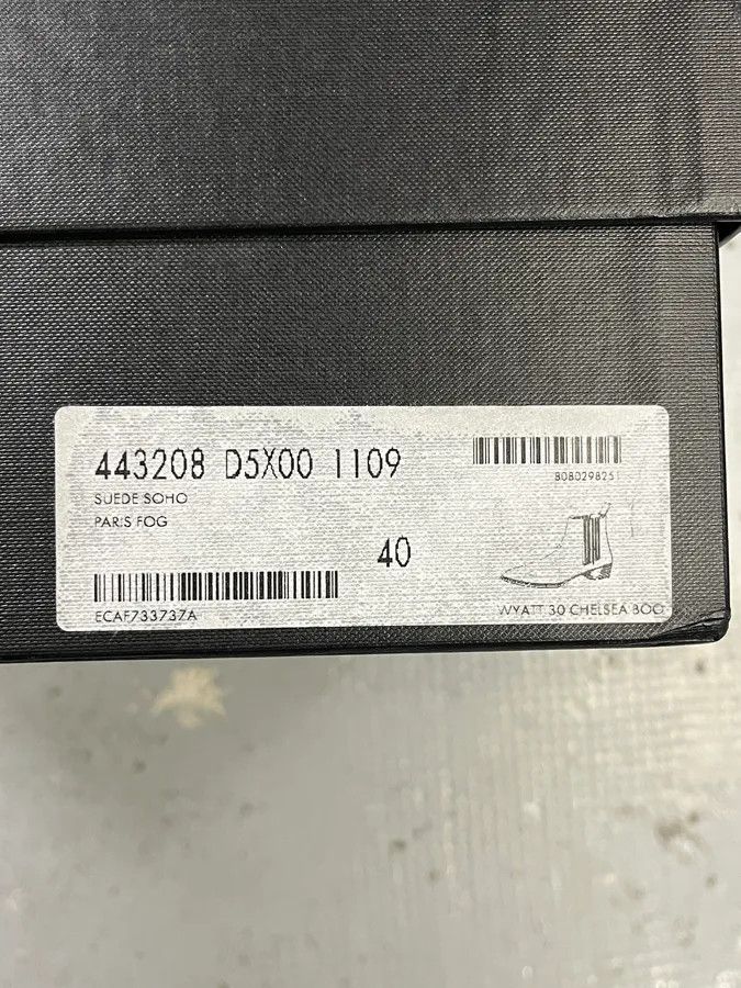 Saint Laurent Paris Saint Laurent Dark Grey Suede Chelsea Boots Size US 7 / EU 40 - 11 Thumbnail