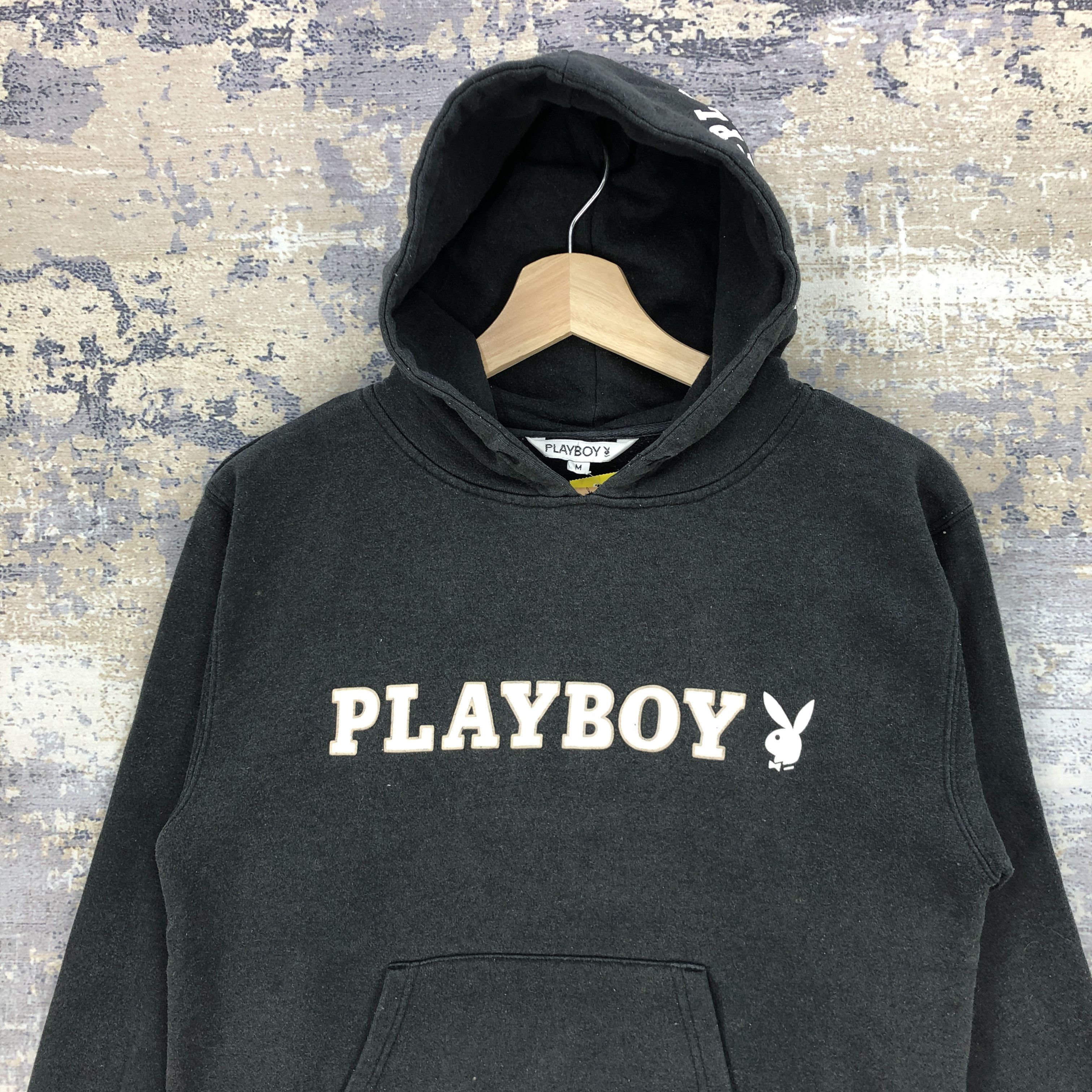Vintage 90s Playboy Hoodie Sweater Playboy Hooded Sweatshirt